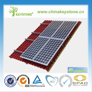 Solar tile roof